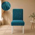 Zebra Velvet Fitted Chair Cover Sets - Zink
