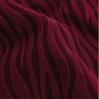 Zebra Velvet Fitted Sofa Cover - Maroon