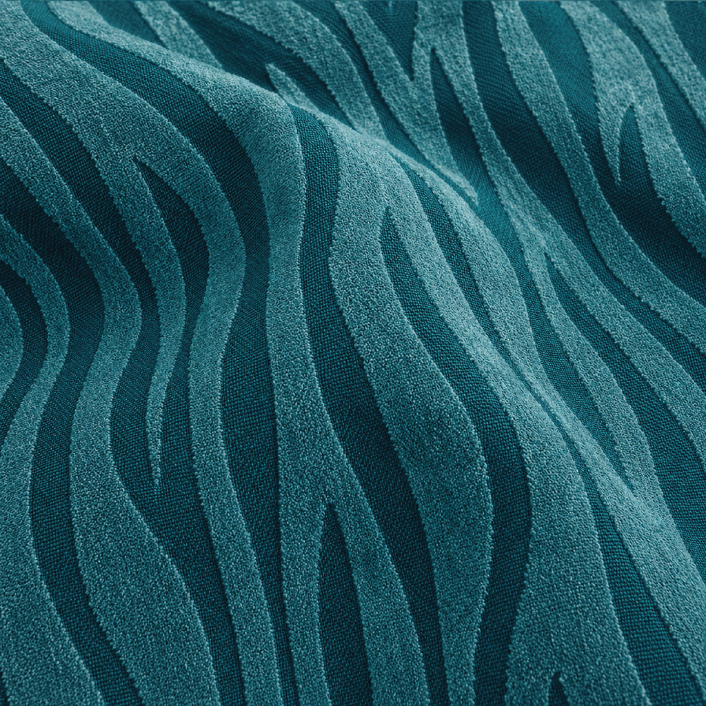 Zebra Velvet Fitted Sofa Cover - Zink
