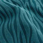 Zebra Velvet Fitted Sofa Cover - Zink