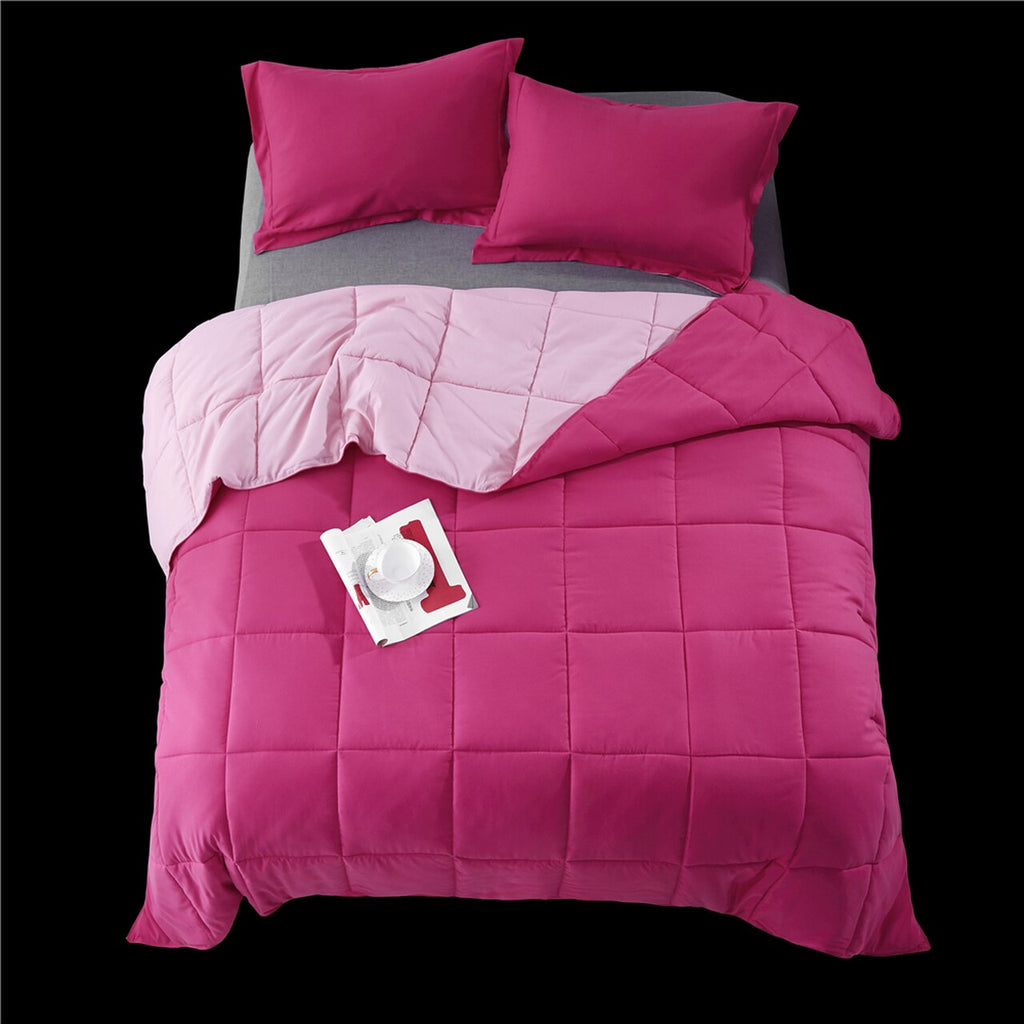Deep Pink Warm & Fluffy Comforter
