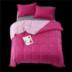 Deep Pink Warm & Fluffy Comforter