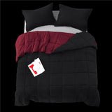 Red & Black - Warm & Fluffy Quilt