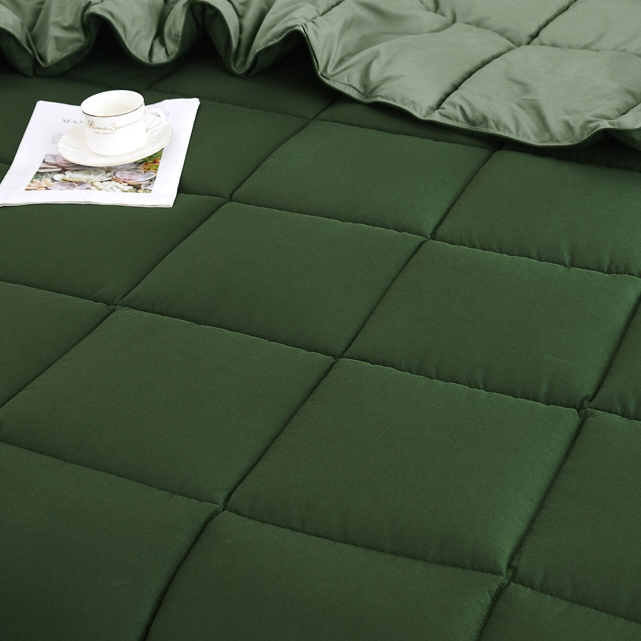 Green - Warm & Fluffy Comforter