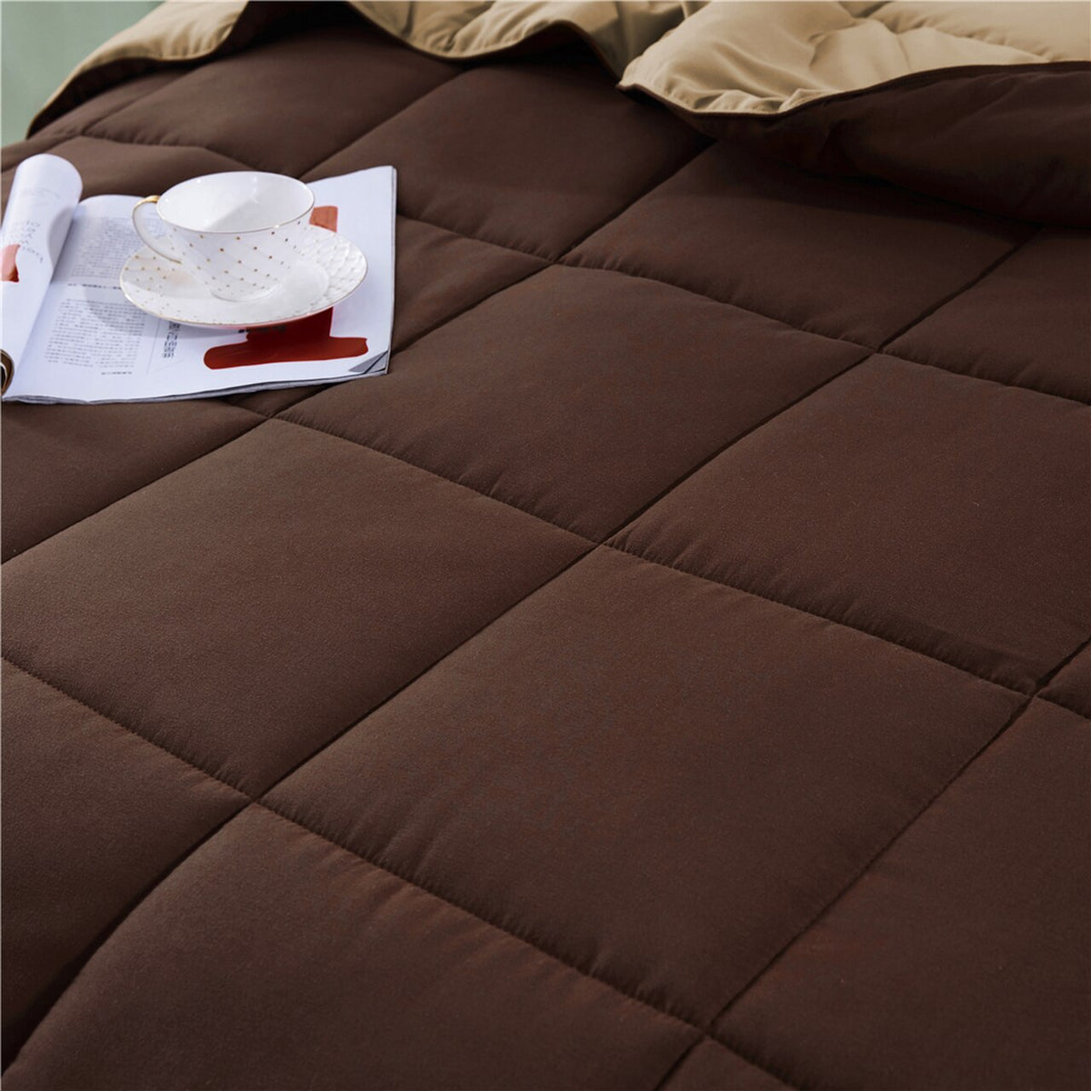 Brown - Warm & Fluffy Comforter