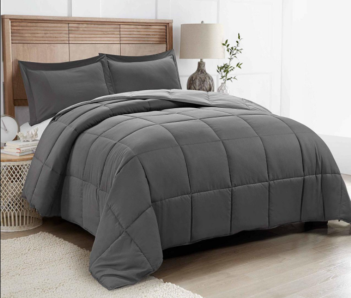 Grey - Warm & Fluffy Comforter