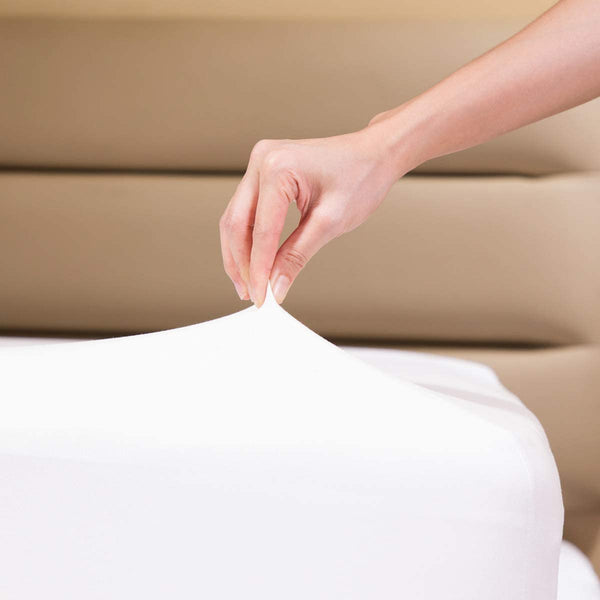 Jersey Bed Fitted Sheet - White