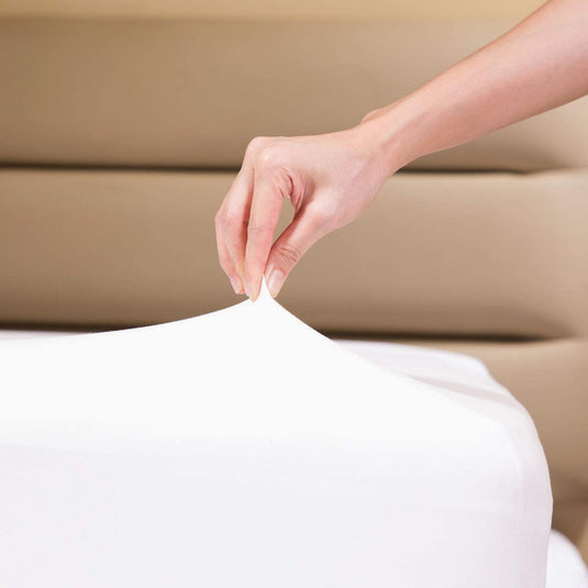 White - Jersey Fitted Mattress Cover