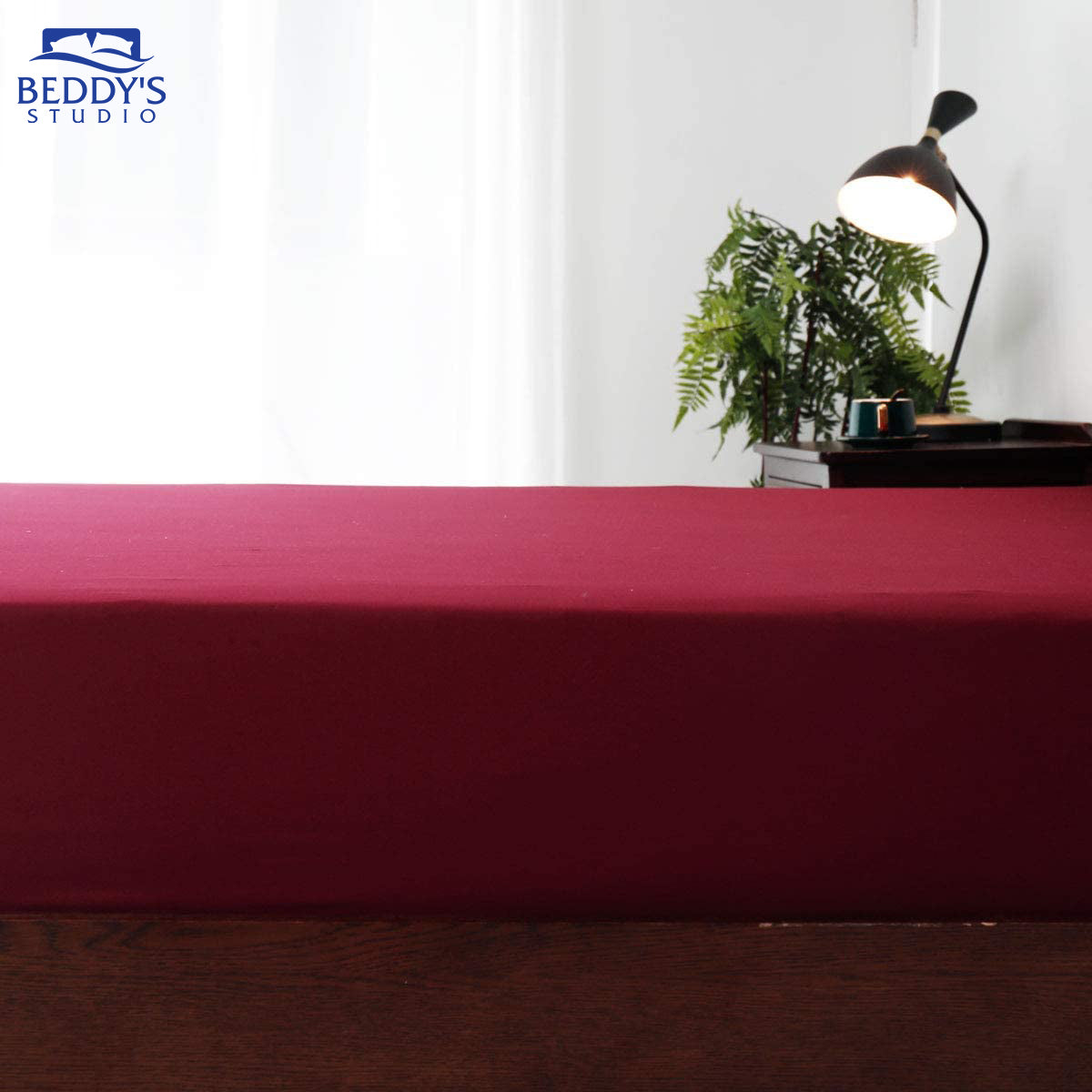 Jersey Bed Fitted Sheet - Red