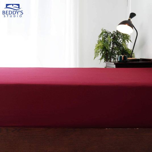 Red - Jersey Fitted Mattress Cover