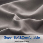 Dove Grey Soft Minimalist Plain Solid Color Bed Sheet Set
