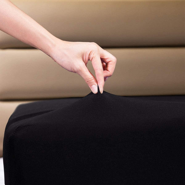 Jersey Bed Fitted Sheet - Black