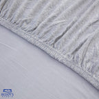Jersey Bed Fitted Sheet - Light Grey