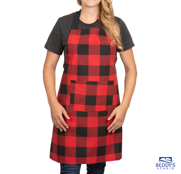 Red Boxes Kitchen Apron