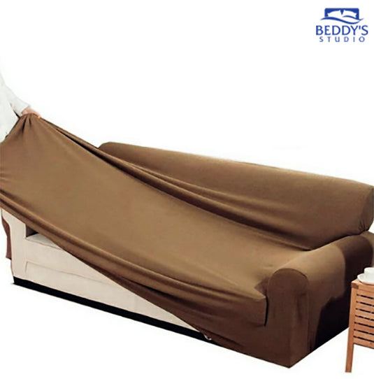 Jersey Sofa Covers - Light Brown