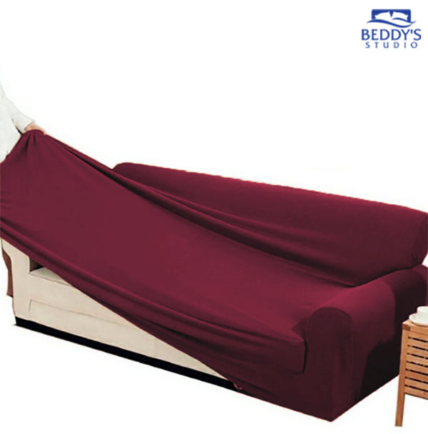 Jersey Sofa Covers - Maroon