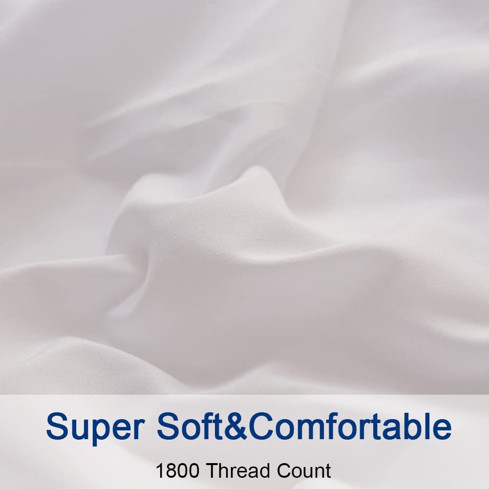 Pure White Plain Solid Color Bed Sheet Set