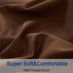 Chocolate Brown Plain Solid Color Bed Sheet Set
