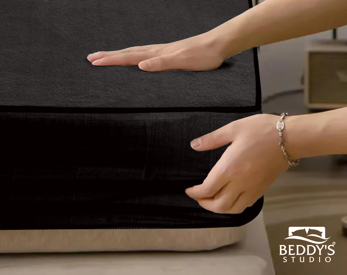 Black Waterproof Mattress Protector