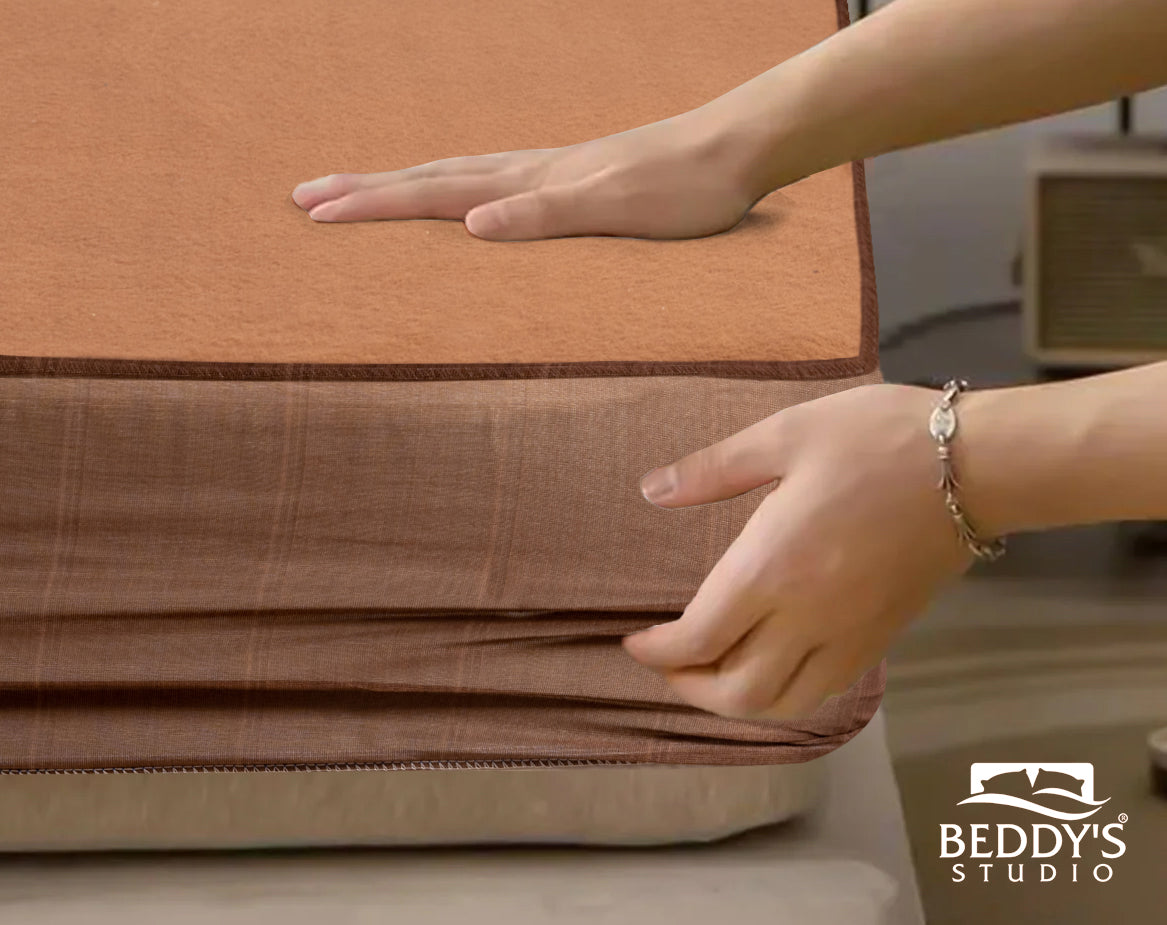 Brown Waterproof Mattress Protector