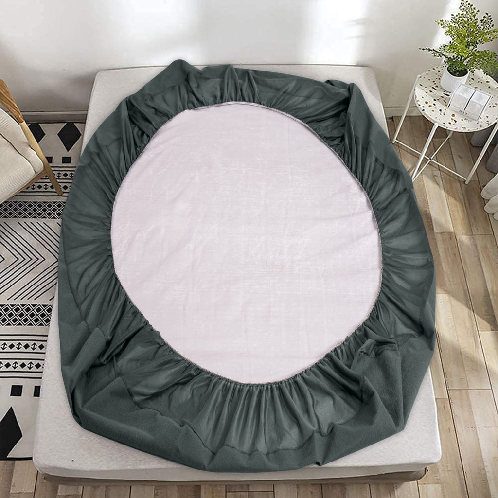 Grey Waterproof Mattress Protector