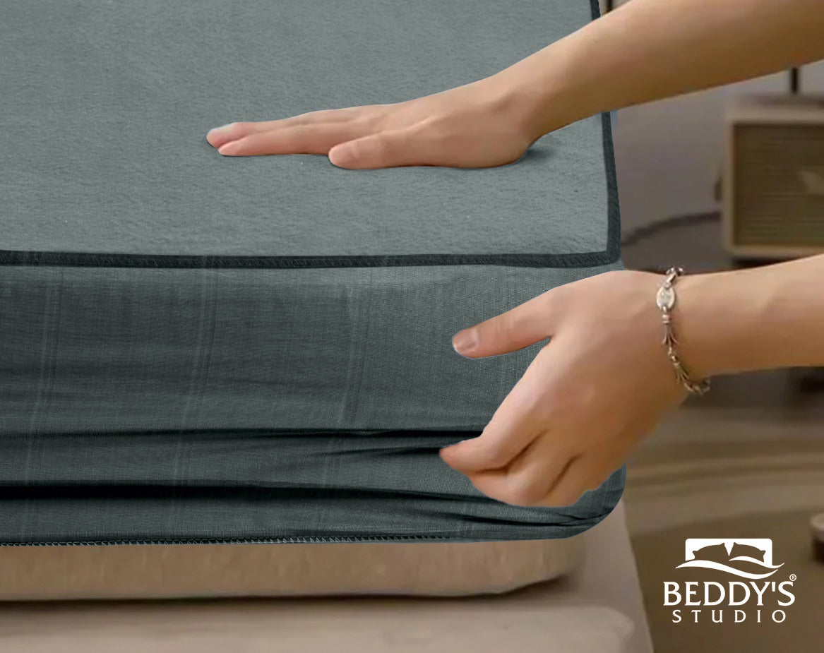 Grey Waterproof Mattress Protector