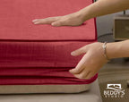 Wine Red Waterproof Mattress Protector