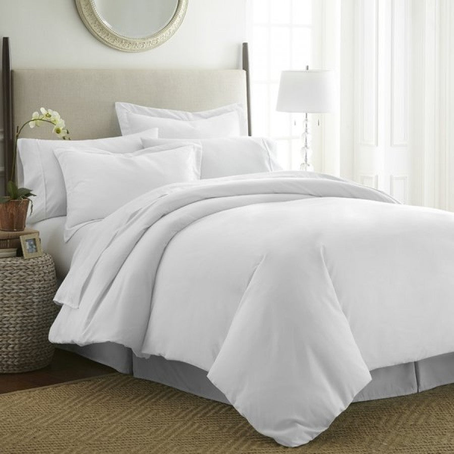 Solid White Color Plain Duvet Cover Set