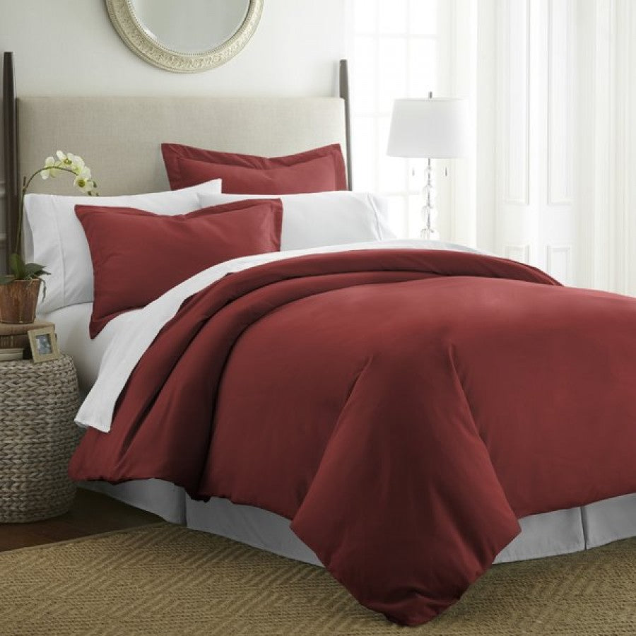 Muted Dusty Rose Solid Color Plain Duvet Cover Set