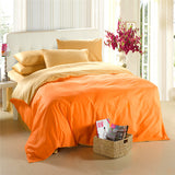 Solid Color Plain Duvet Cover Set