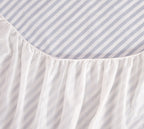 Blue Stripe Waterproof Mattress Protector