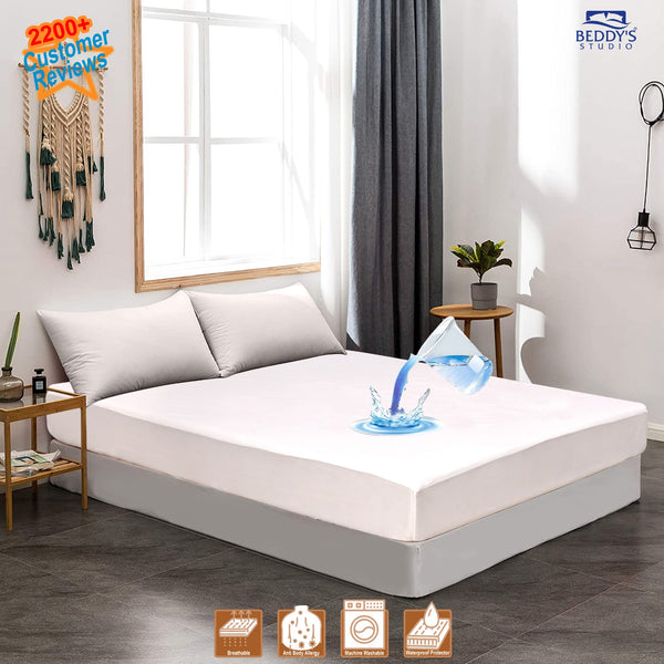 White Waterproof Mattress Protector