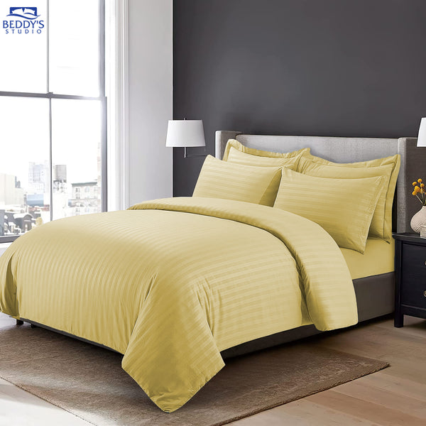 Golden - Hotel Stripe Bedsheet Set