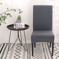 Jersey Cotton Chair Cover Set - Dark Grey
