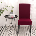Jersey Cotton Chair Cover Set - Maroon